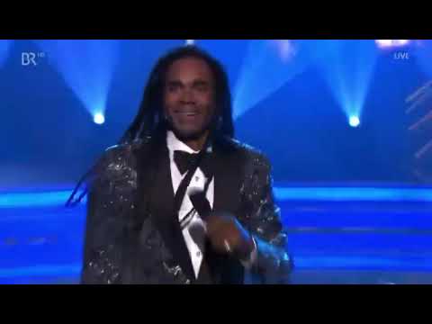 Fab Morvan performs at the Bavarian Award show, after winning award for Best Movie 2024